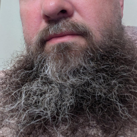 closeup of my beard