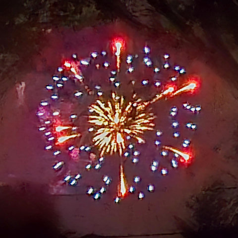 A firework explosion illuminated in a dark sky. Strong inner burst with sparkles and red jets.
I felt so happy last year. I want that ME back.💜