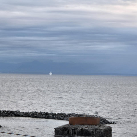 Comox ferry coming in. Still beyond Texada Island.