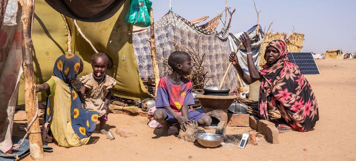  UNICEF/Mohammed Jamal Thousands of people fled the North Darfur capital El Fasher last October when it was overrun by paramilitary Rapid Support Forces. They remain in makeshift camps in Tawila. Credit: UN