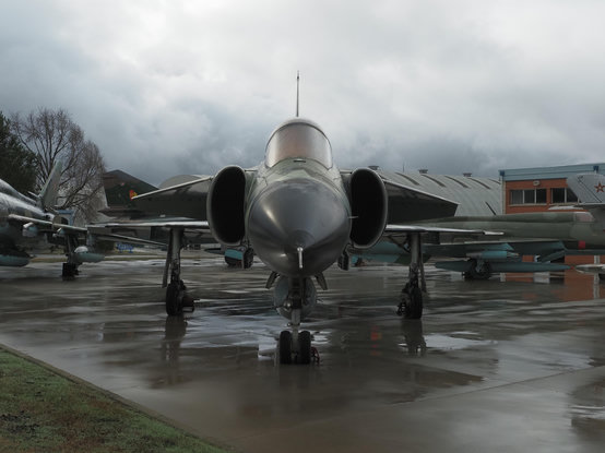 A Saab Viggen ready to poke at you with their wind probe