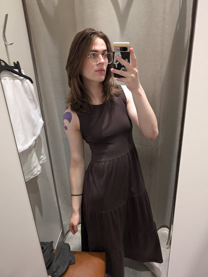 sophia in a dress