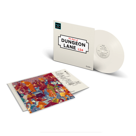 White vinyl edition of TBODL by Paul Macca, open with the album insert laid beside it.