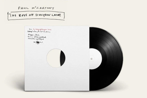 Third Man edition of TBODL by Paul Macca. Black vinyl with a blank white-label sleeve that has Paul's handwriting printed in the top left corner, as if this were a personal advanced copy.