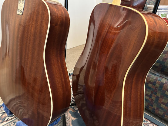 the sides of my ‘60s Framus acoustic guitars, I believe the description is, “maple,” but it’s not the maple at the lumber store.