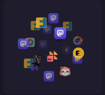 Screenshot der Verbindunge n zu anderen Instanzen unserer Instant und welche Software dort läuft.
Unter anderem etliche Friendica, goToSocial, Pixelfed, IceShrimp, Akkoma und ein paar mastodon Instanzen
