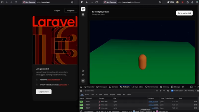 Super simple 3D multiplayer game concept in Laravel and ThreeJS