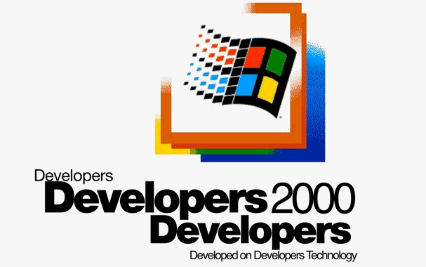 Windows 2000 Professional Built on NT Technology boot screen
changed to
Developers Developers 2000 Developers Developed on Developers Technology