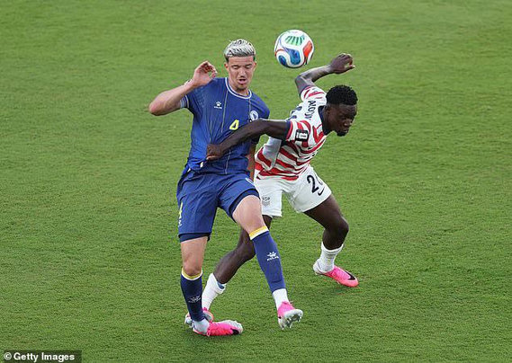 Balogun's red card offence