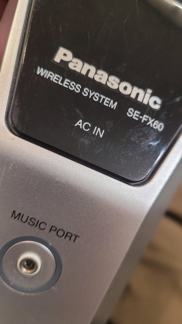 Panasonic wireless speaker system unit, gray box