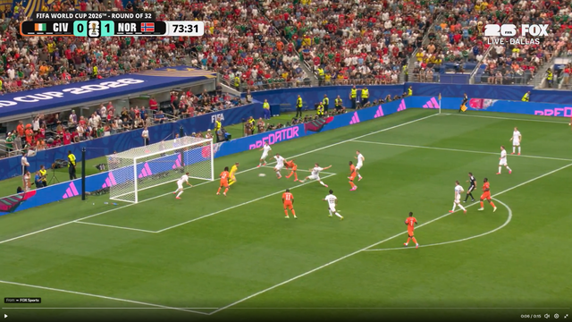 Still from video of goal