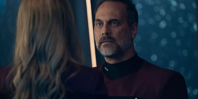 captain liam shaw of the USS Titan in Season 3 of "Picard"