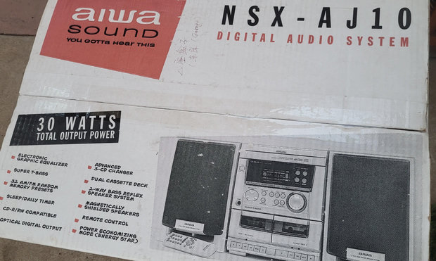 Factory box, Aiwa NSX-AJ10