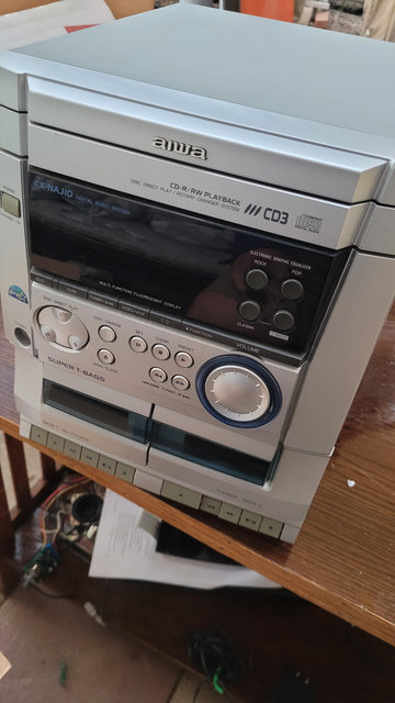 Large silver box with display