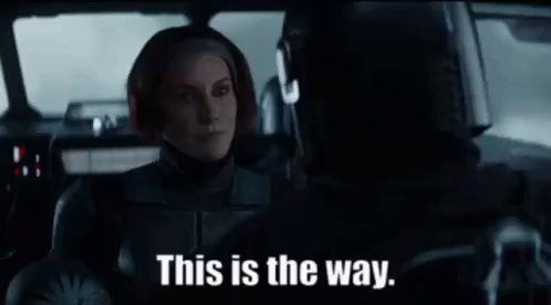 Bo-Katan Kryze says, βThis is the way.β
The Mandalorian responds, βThis is the way.β